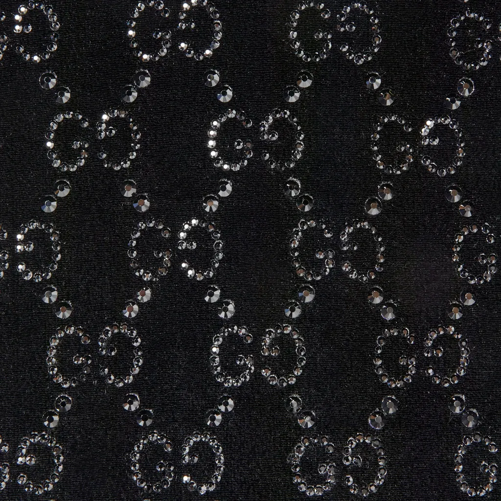 Chenille Bodysuit With Gg Crystals