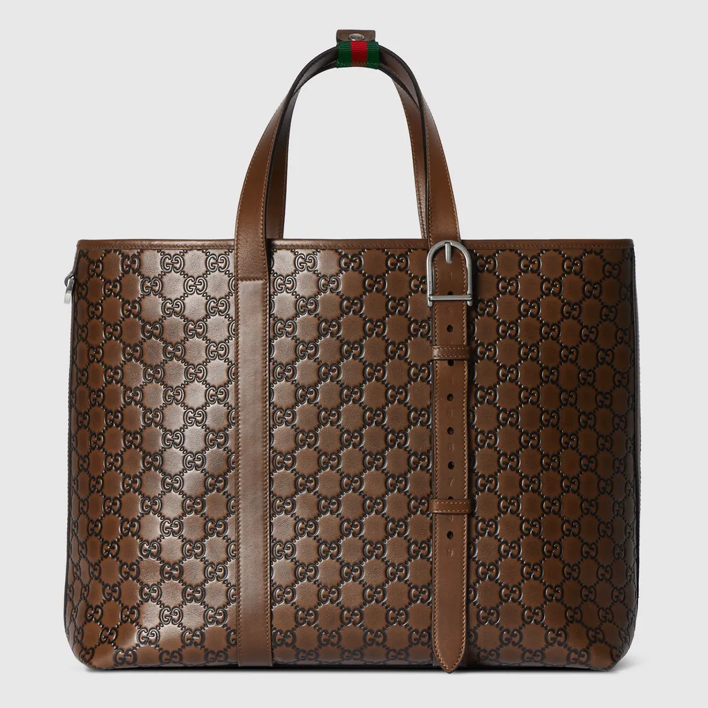 Gg Emblem Large Tote Bag