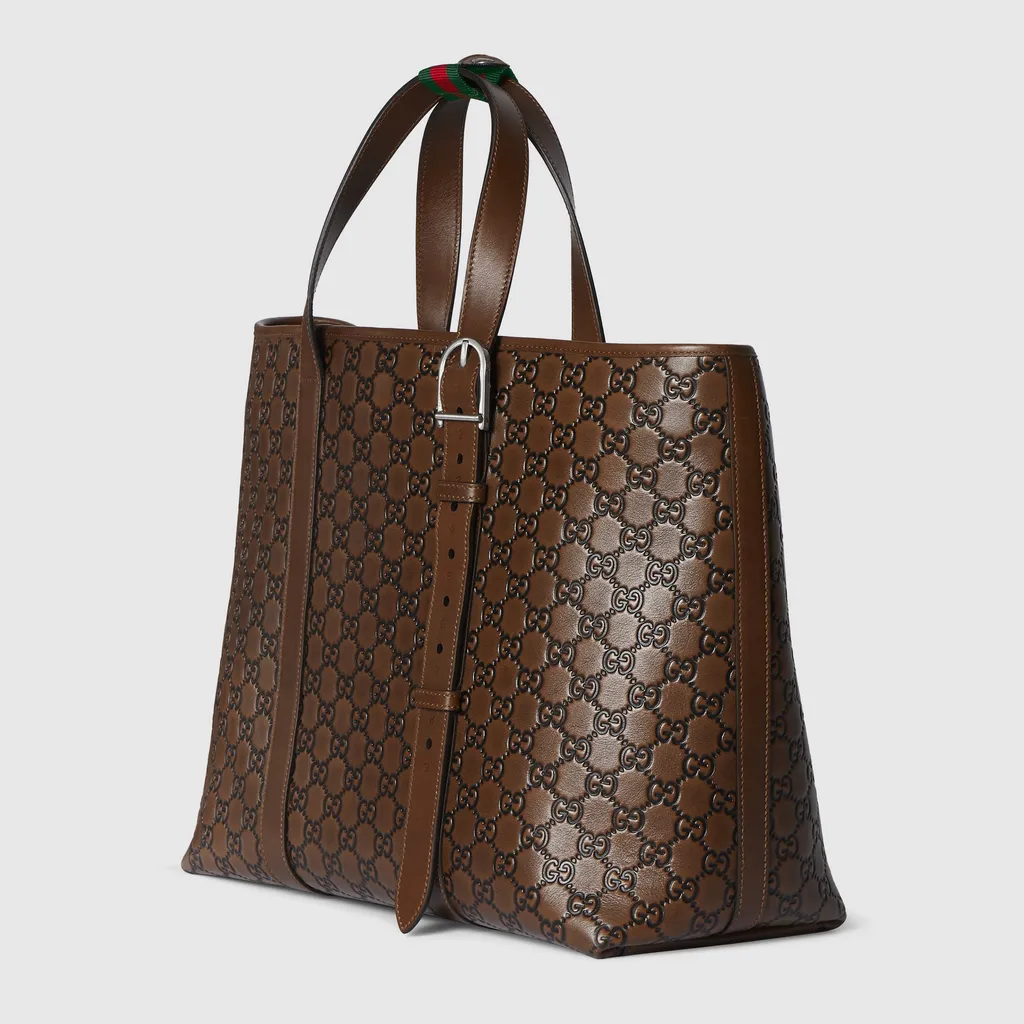 Gg Emblem Large Tote Bag