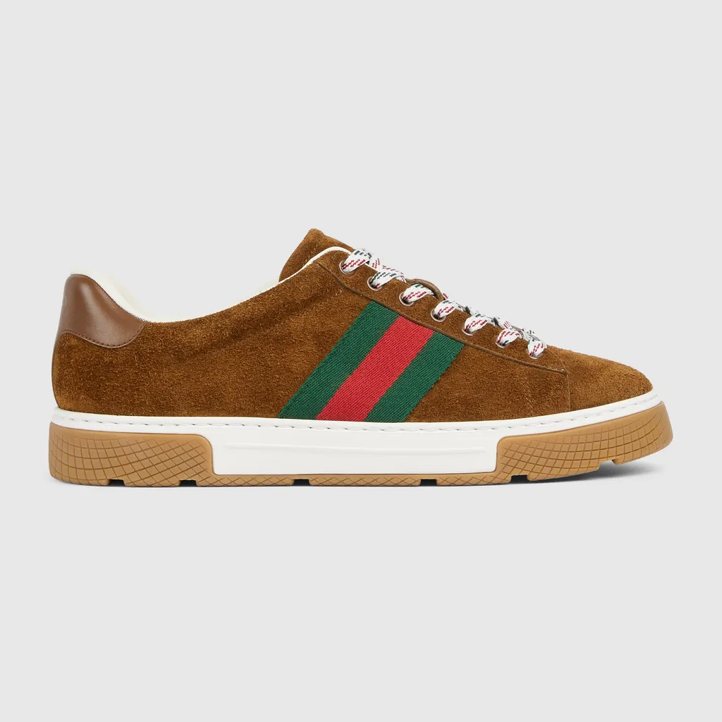 Gucci Ace Trainers With Web