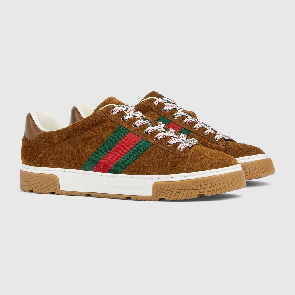 Gucci Ace Trainers With Web