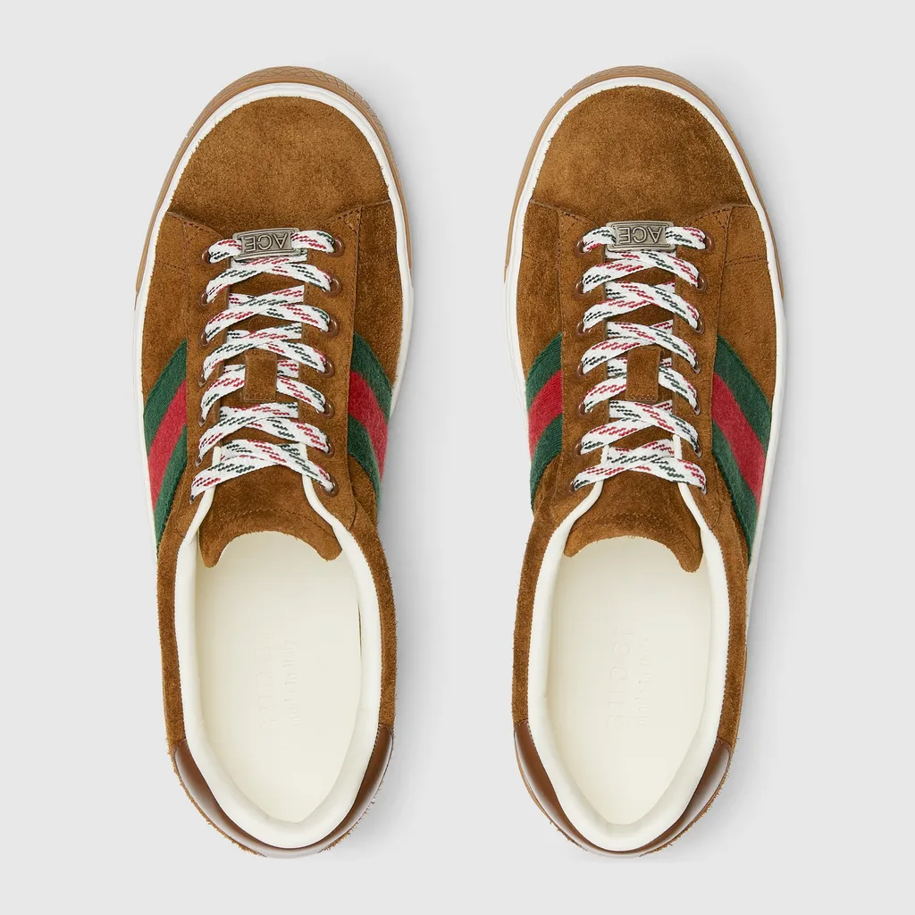 Gucci Ace Trainers With Web