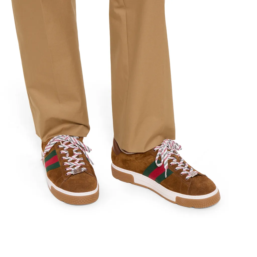 Gucci Ace Trainers With Web