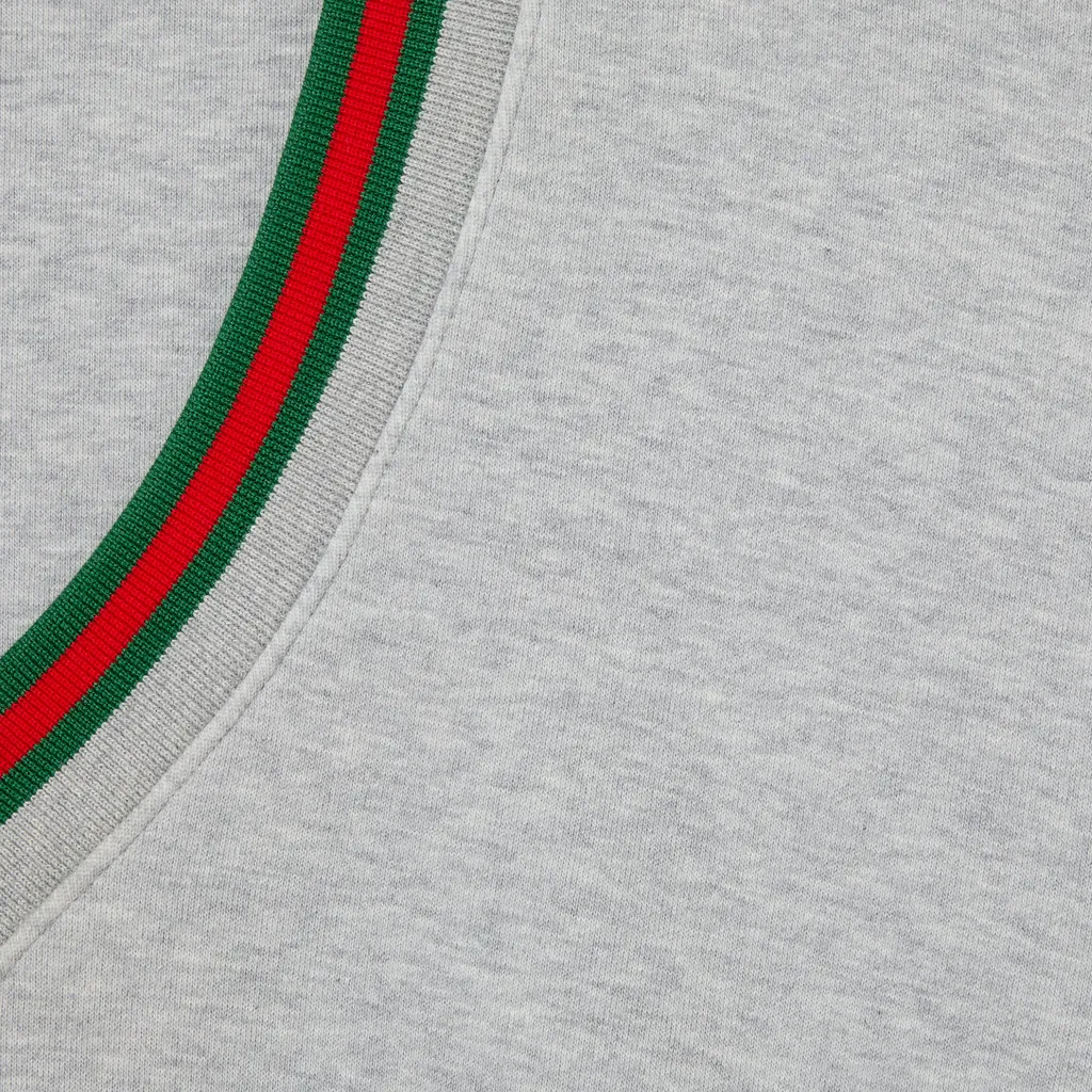 Cotton Jersey Sweatshirt With Web