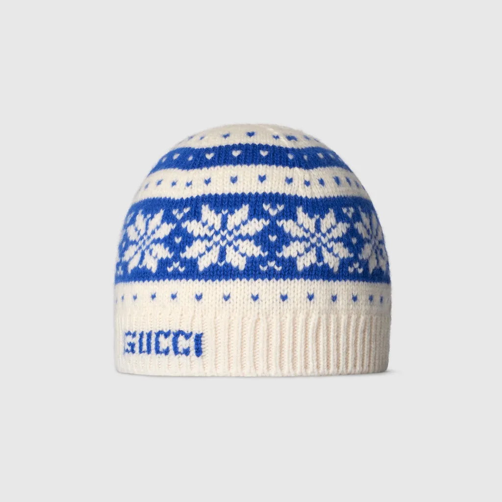 Children's Wool Hat With Gucci Logo