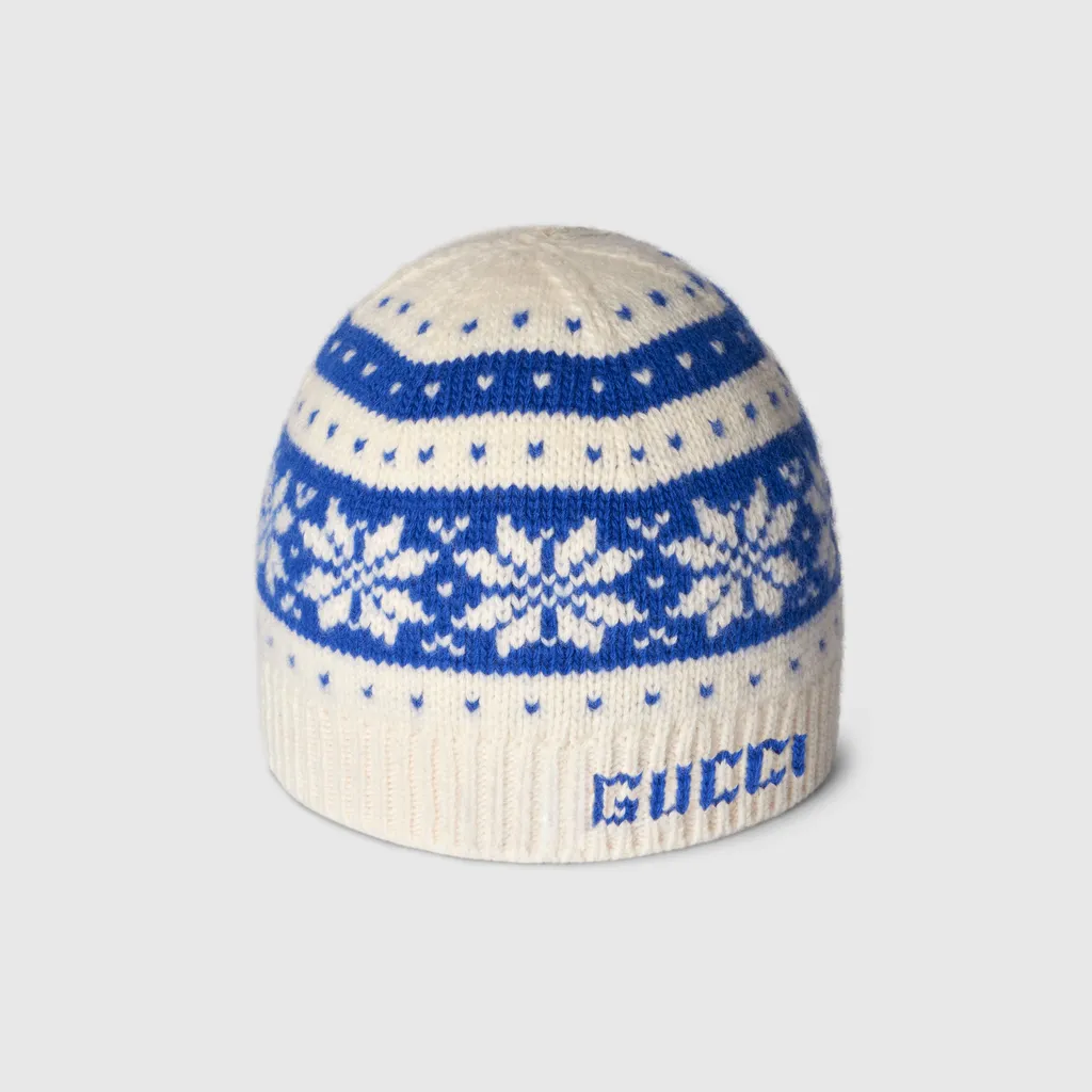 Children's Wool Hat With Gucci Logo