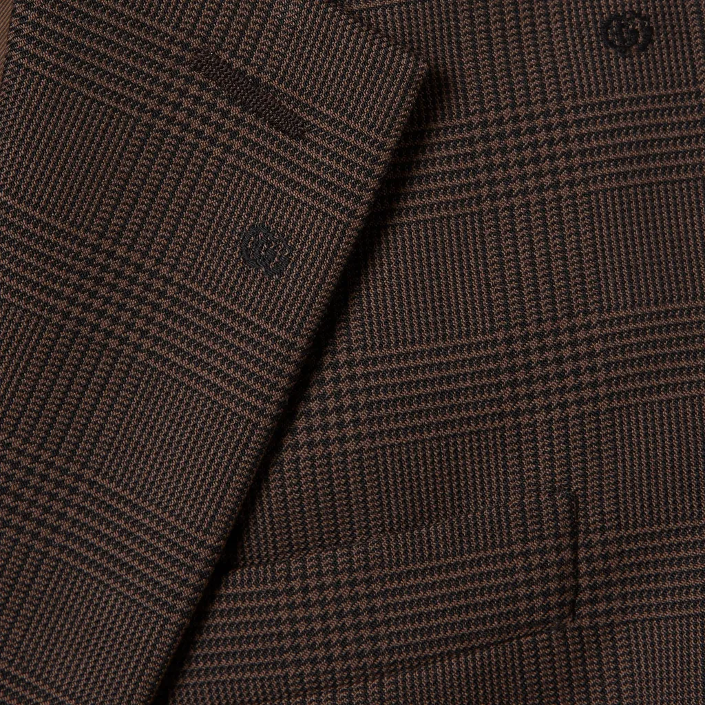Gg Houndstooth Wool Jacquard Jacket