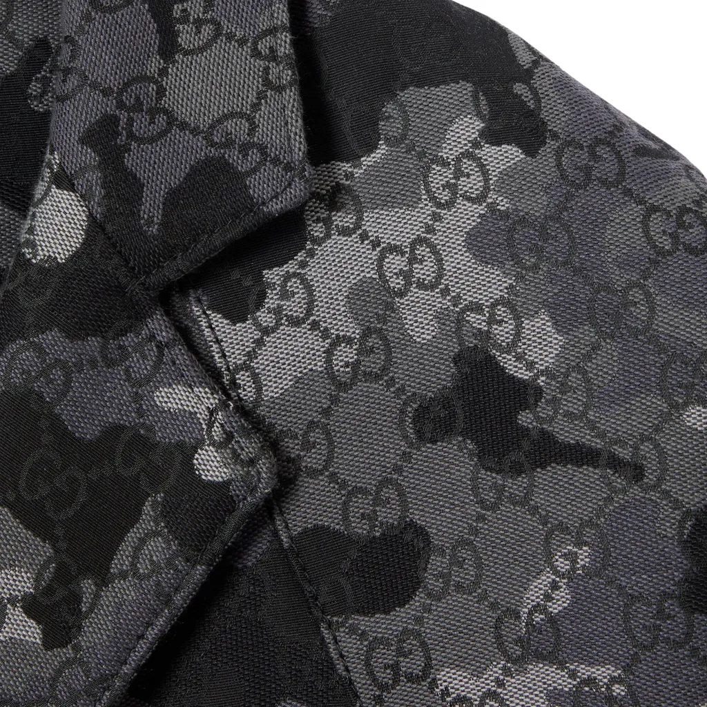 Gg Marbled Cotton Jacquard Jacket