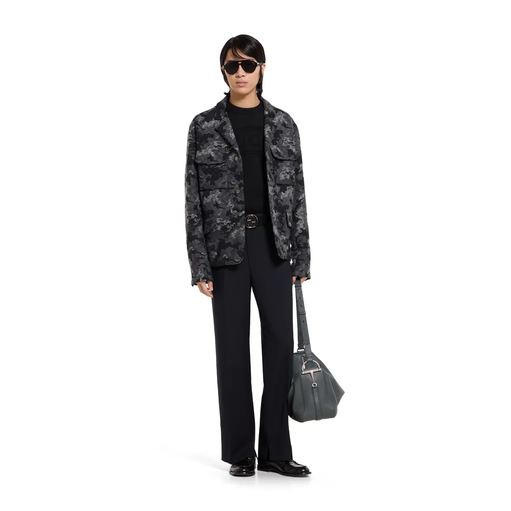 Gg Marbled Cotton Jacquard Jacket