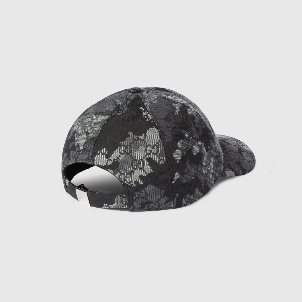 Gg Marbled Canvas Baseball Hat