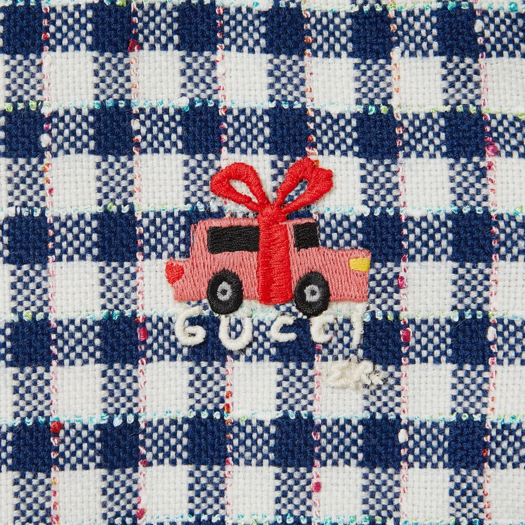 Children's Gingham Wool Dress