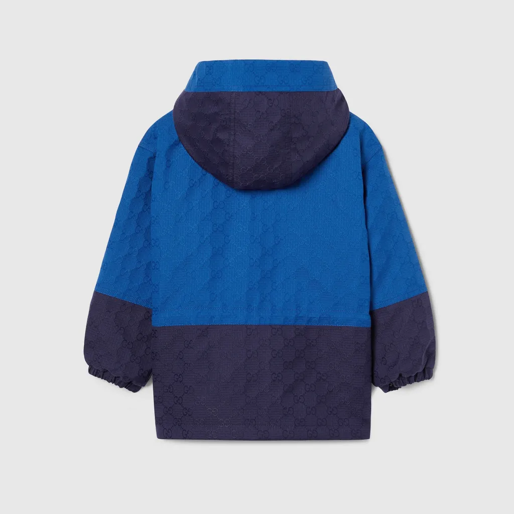 Children's Gg Cotton Ripstop Coat