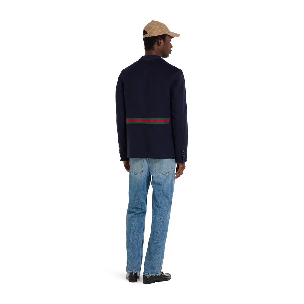 Slim Fit Cotton Denim Trousers