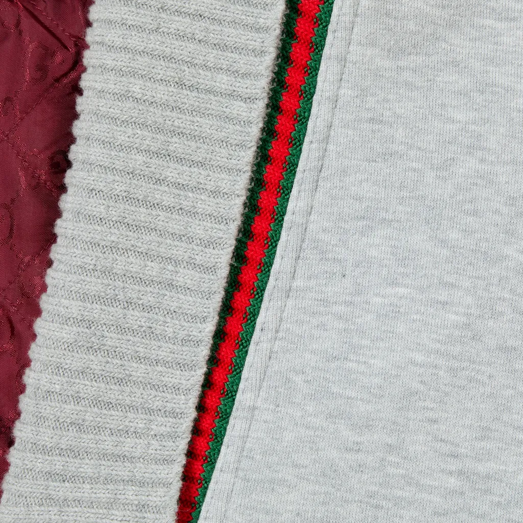 Cotton Jersey Zip Jacket With Web