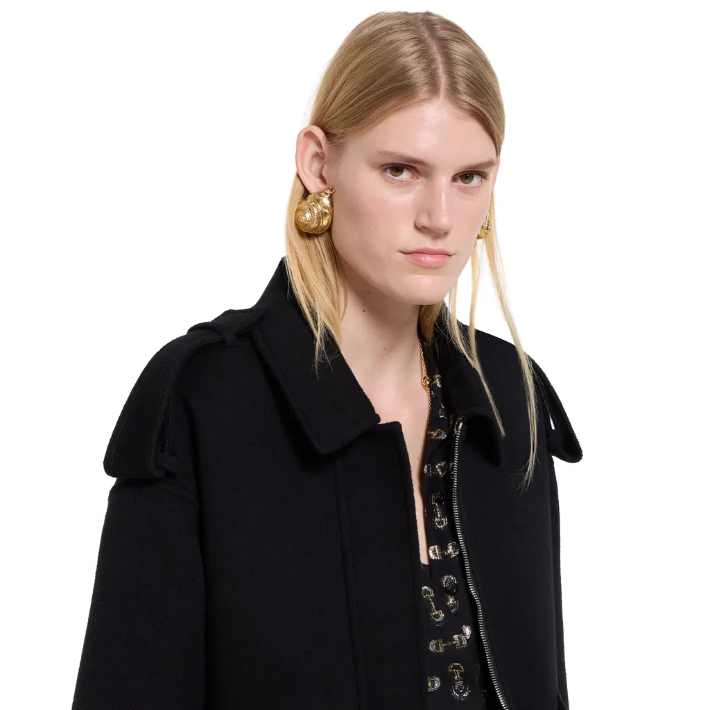 Silk Wool Bomber Jacket