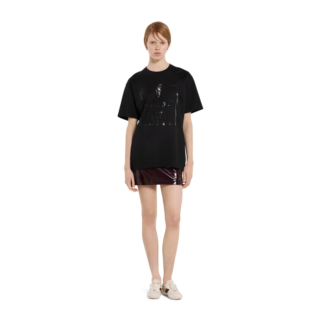 Soft Cotton Jersey T-Shirt With Print