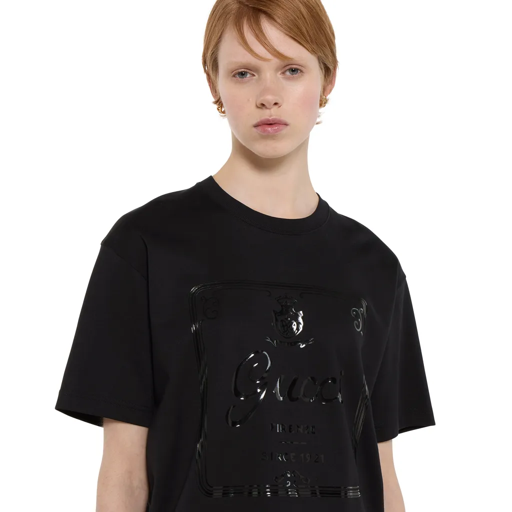 Soft Cotton Jersey T-Shirt With Print