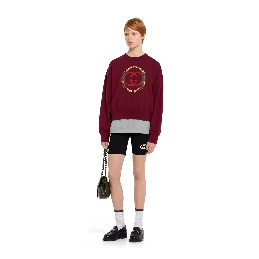 Cotton Jersey T-Shirt With Print