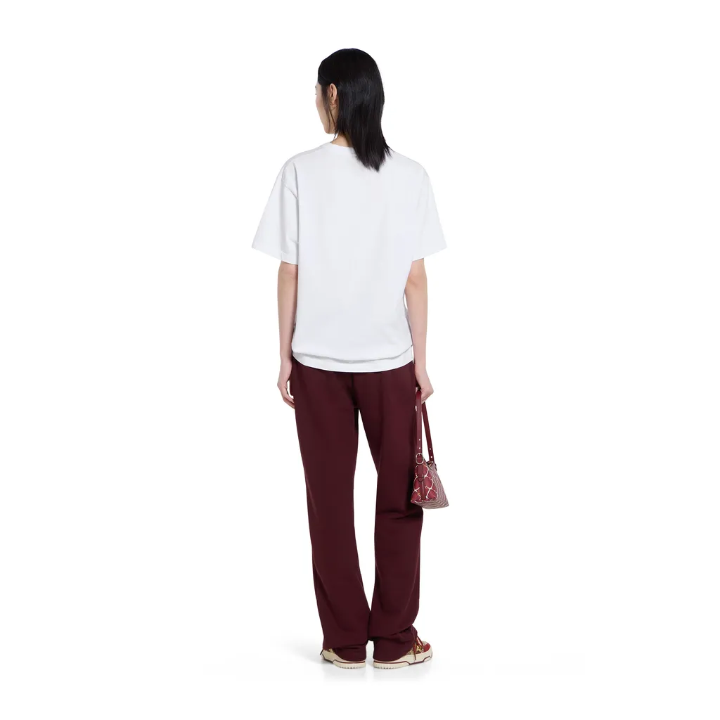 Cotton Jersey T-Shirt With Embroidery