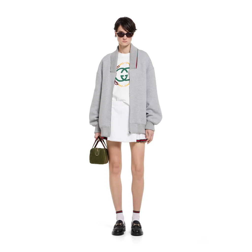 Cotton Jersey T-Shirt With Print