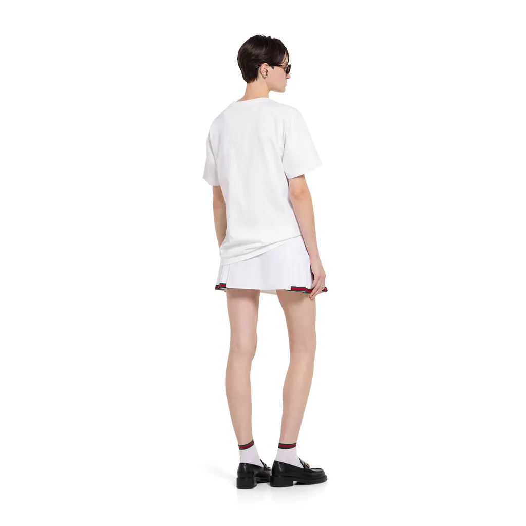 Cotton Jersey T-Shirt With Print