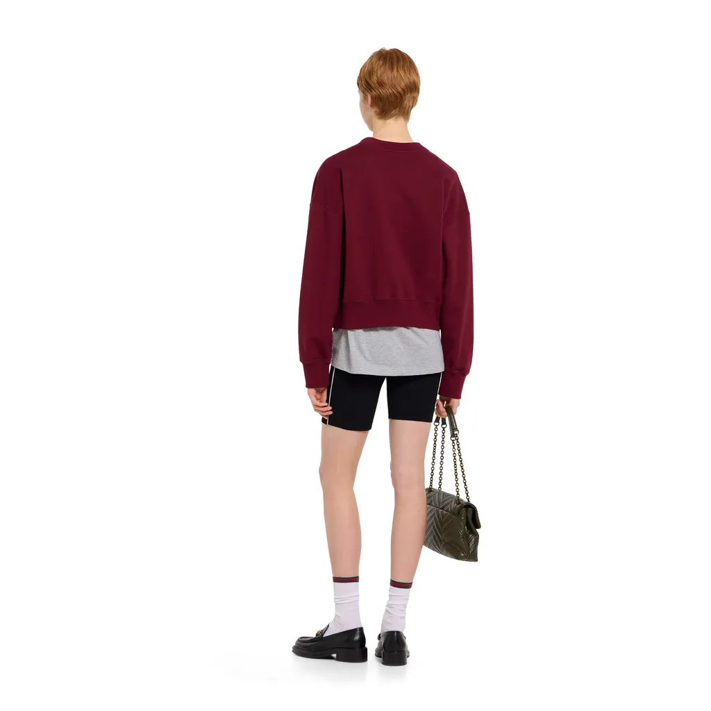 Cotton Jersey Sweatshirt With Print