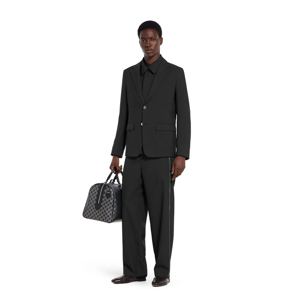 Single-Breasted Selvedge Wool Jacket