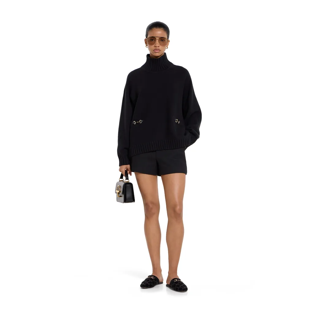 Wool Cashmere Jumper With Horsebit