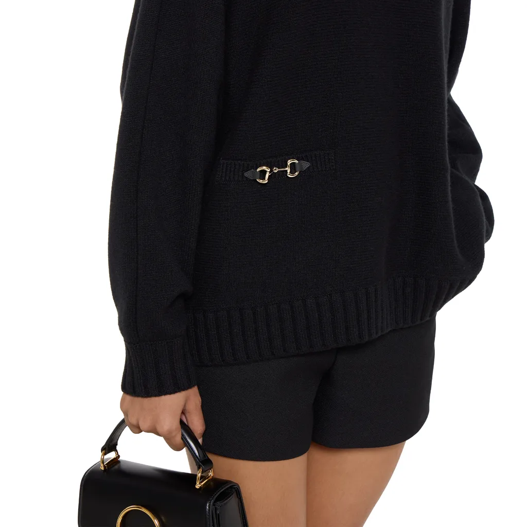 Wool Cashmere Jumper With Horsebit