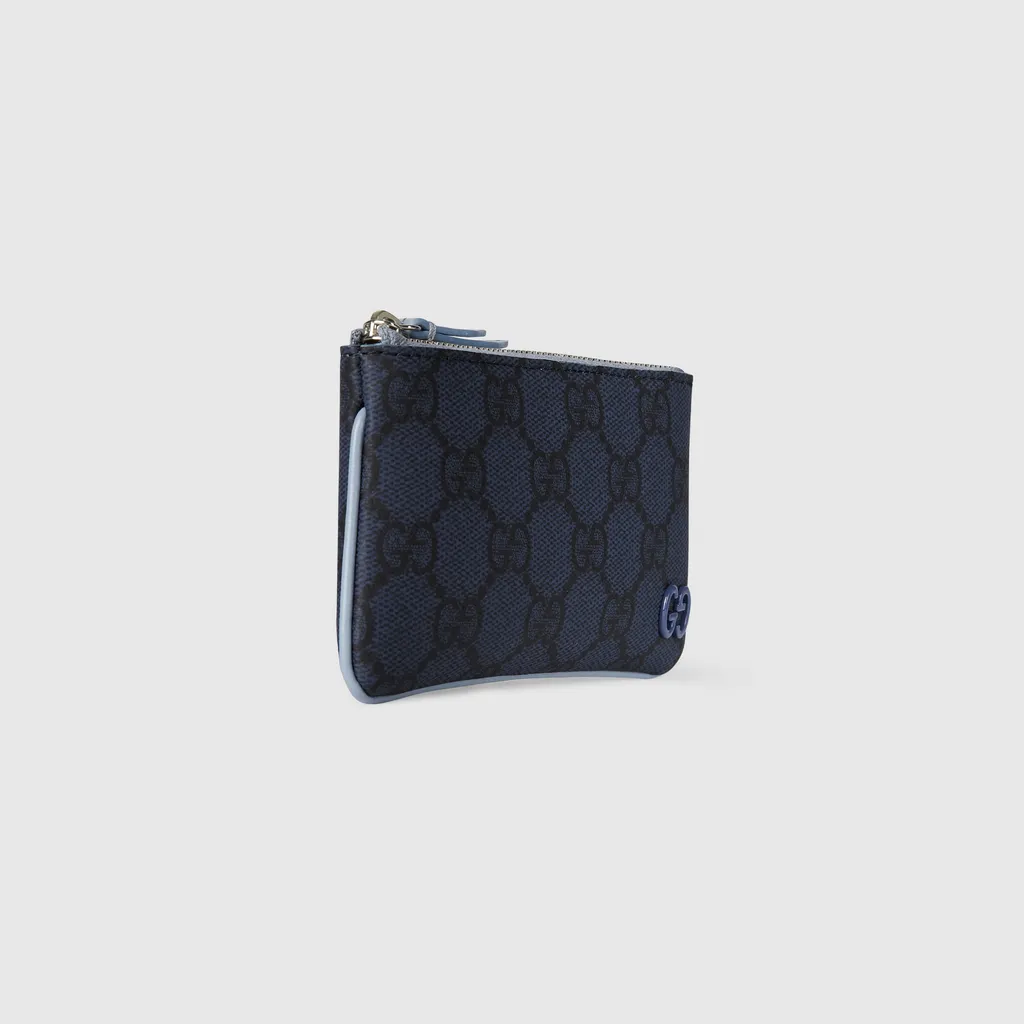 Dusty Blue Trim Key Pouch