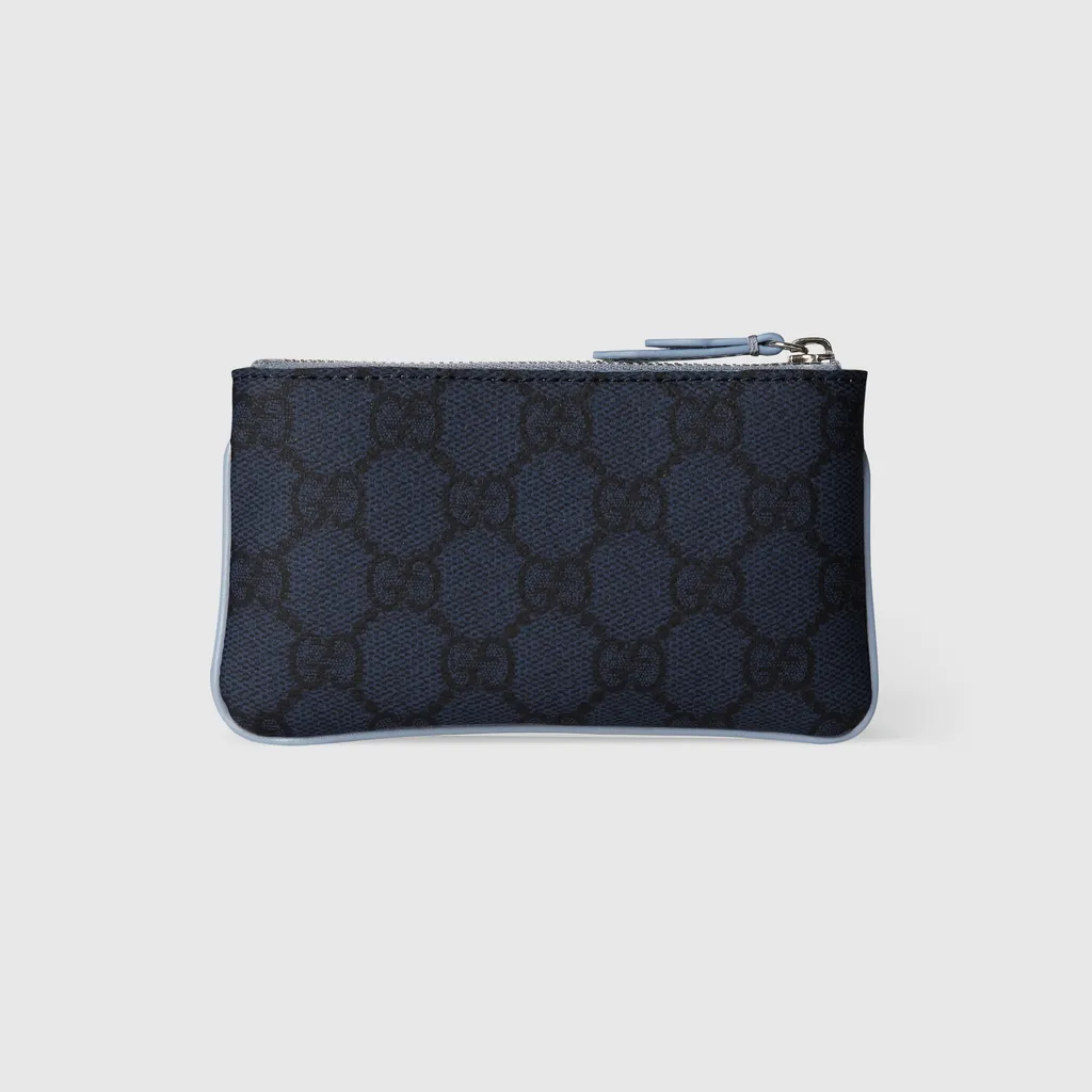 Dusty Blue Trim Key Pouch