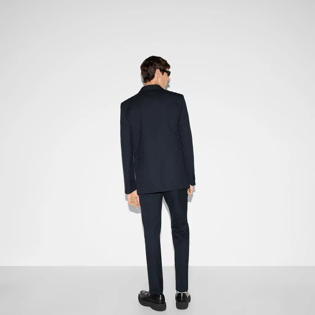 Gg Wool Jacquard Suit