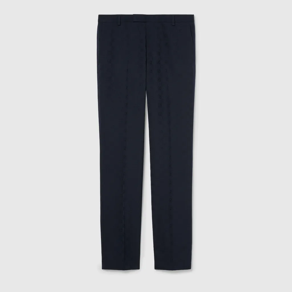 Gg Wool Jacquard Suit