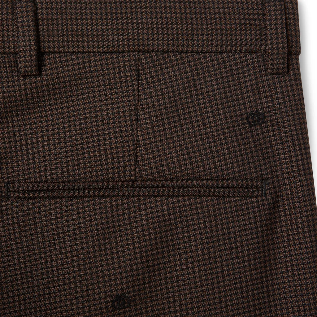 Gg Houndstooth Wool Jacquard Trousers