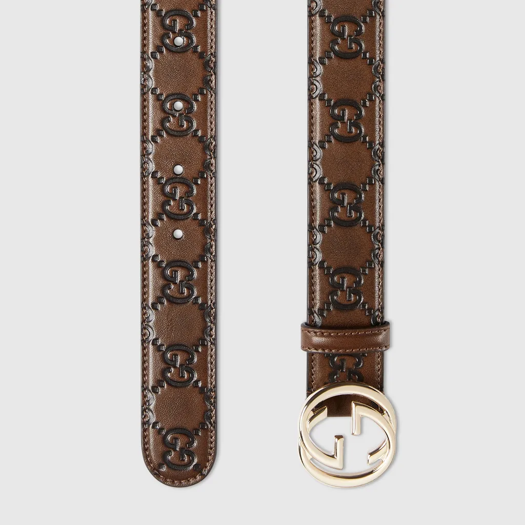 Belt With Interlocking G Buckle