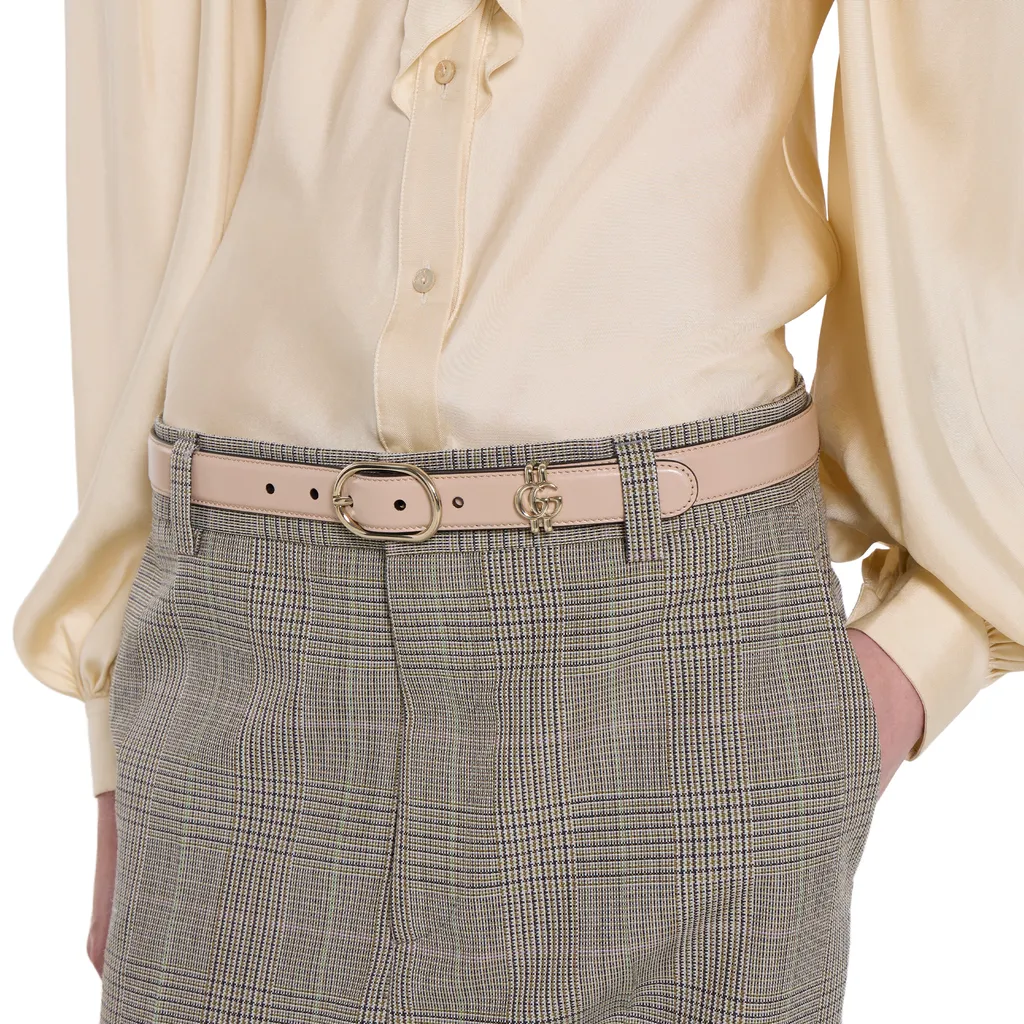 Belt With Oval Buckle