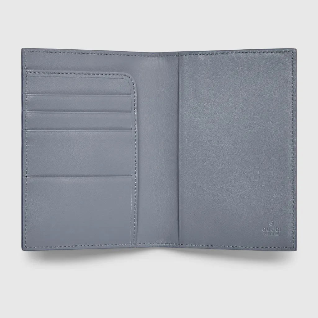 Blue Interior Gg Passport Case
