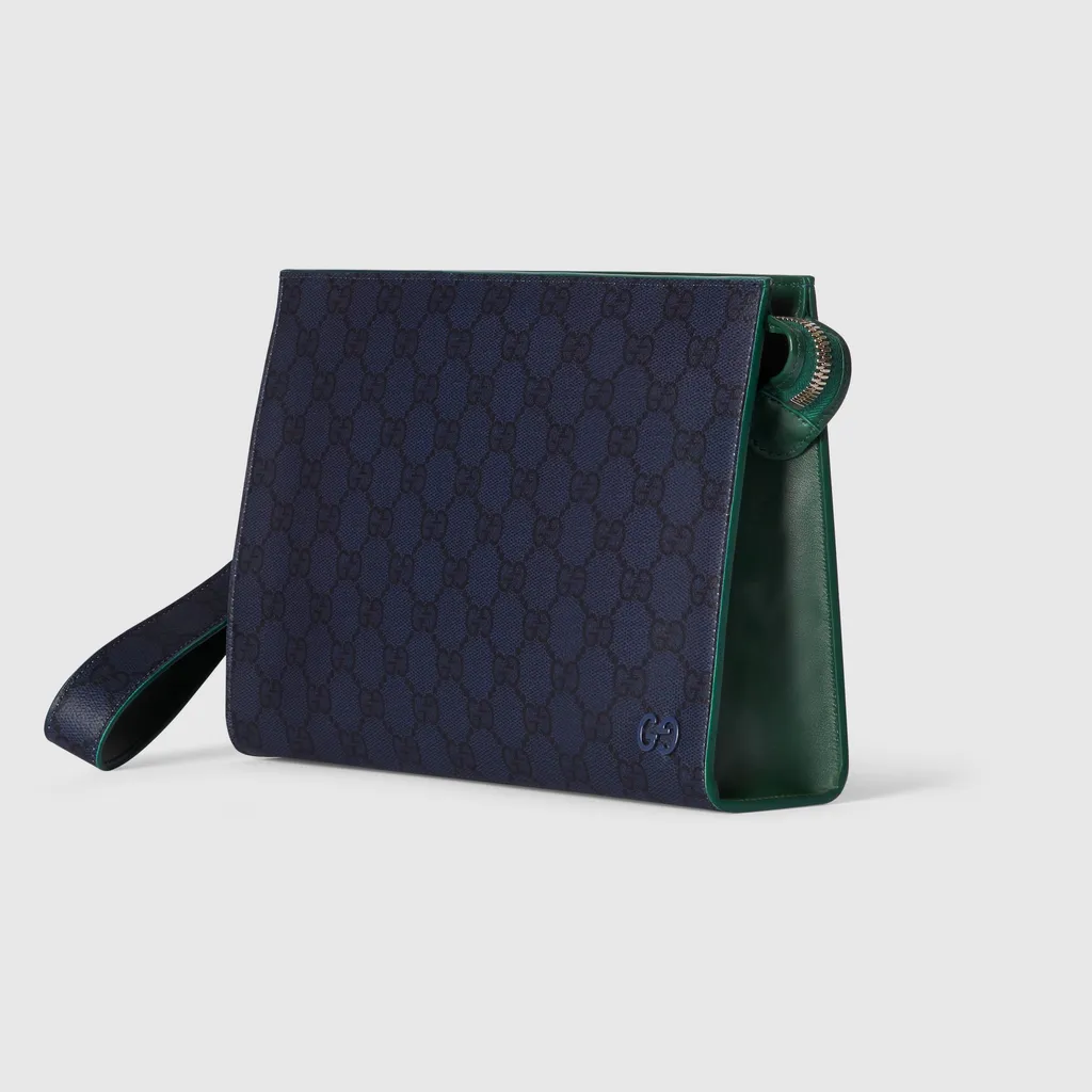 Green Trim Small Pouch