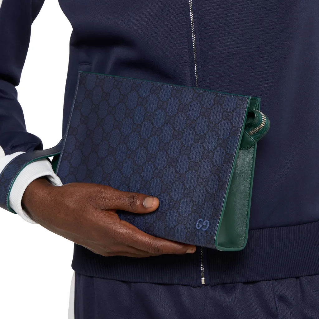Green Trim Small Pouch