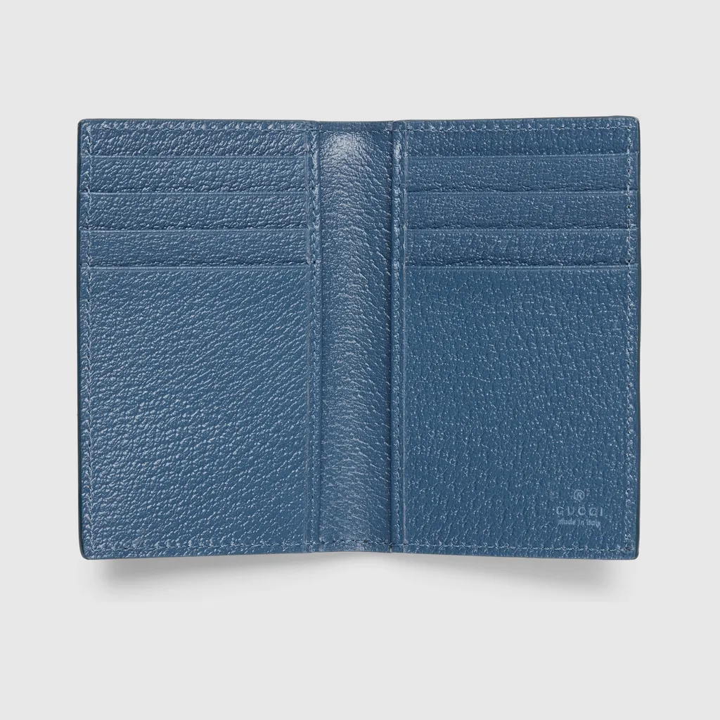 Blue Interior Gg Long Card Case