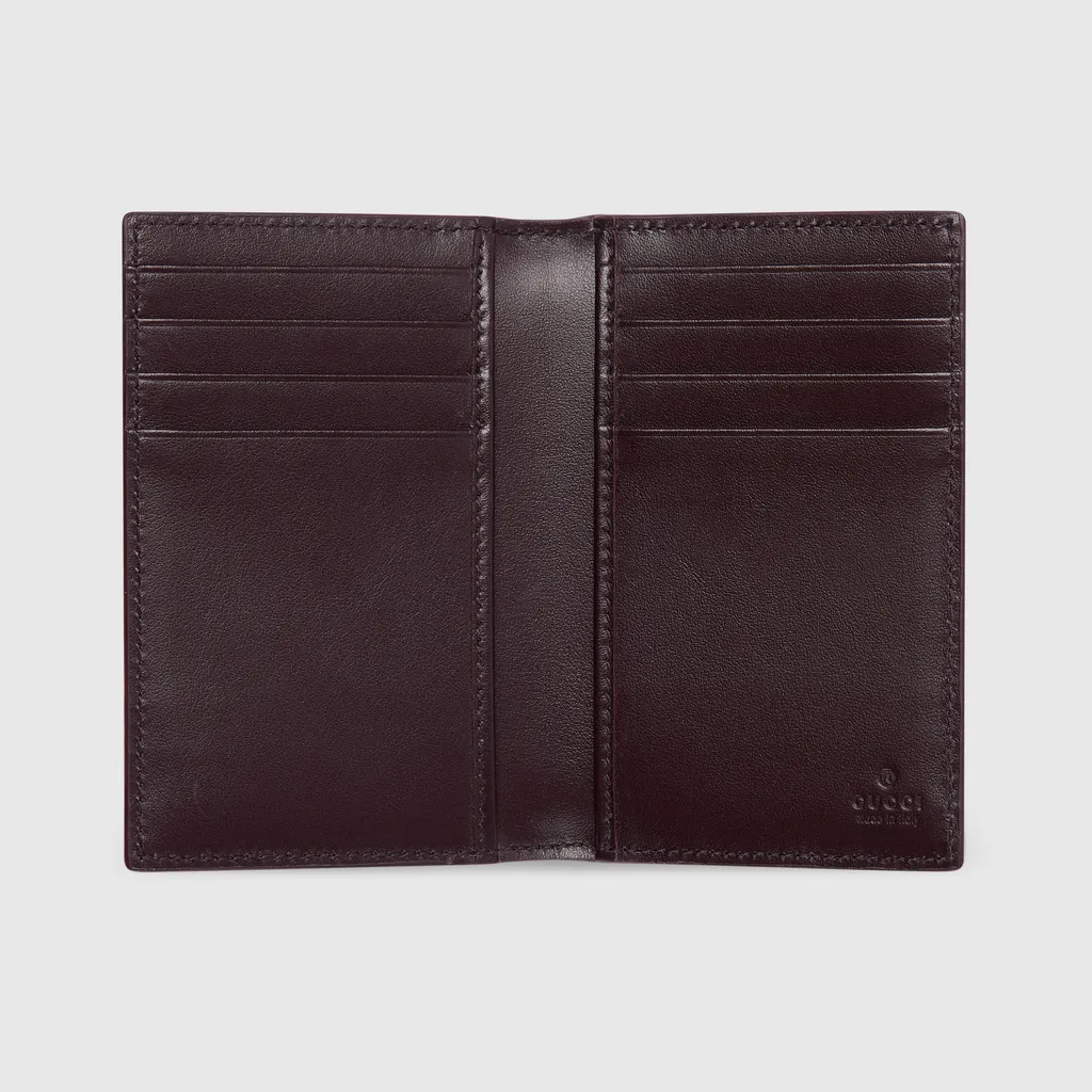 Bordeaux Interior Gg Long Card Case
