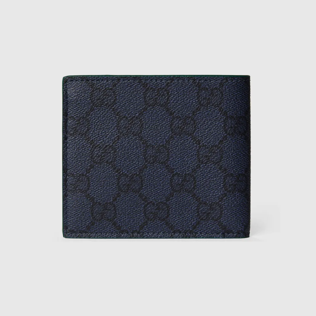 Green Interior Gg Bi-Fold Wallet