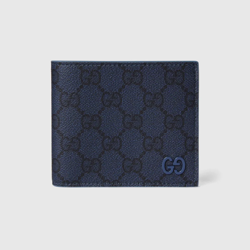 Dusty Blue Interior Gg Bi-Fold Wallet