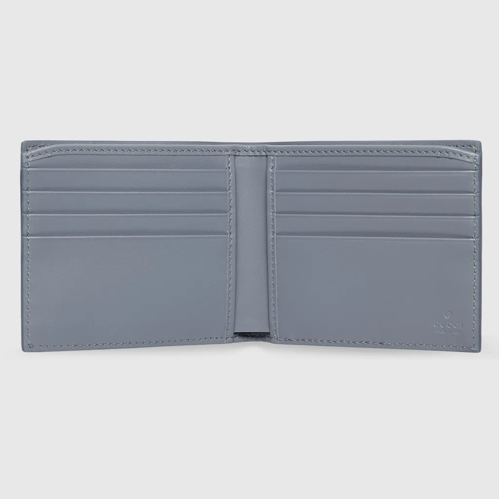 Dusty Blue Interior Gg Bi-Fold Wallet