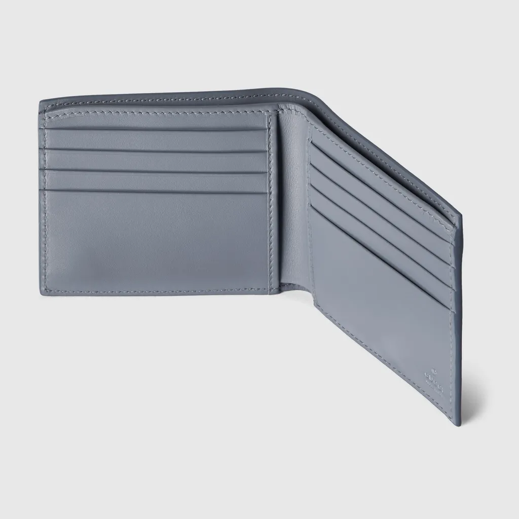 Dusty Blue Interior Gg Bi-Fold Wallet