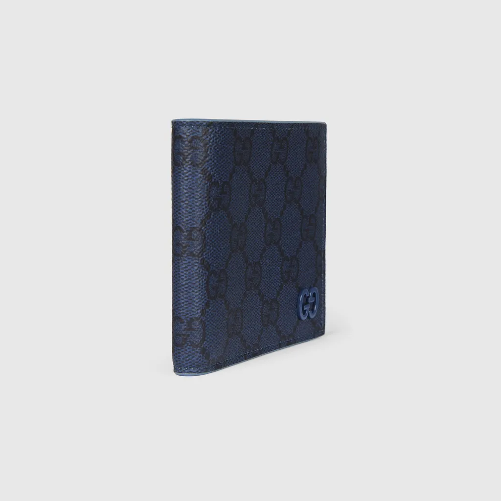 Dusty Blue Interior Gg Bi-Fold Wallet