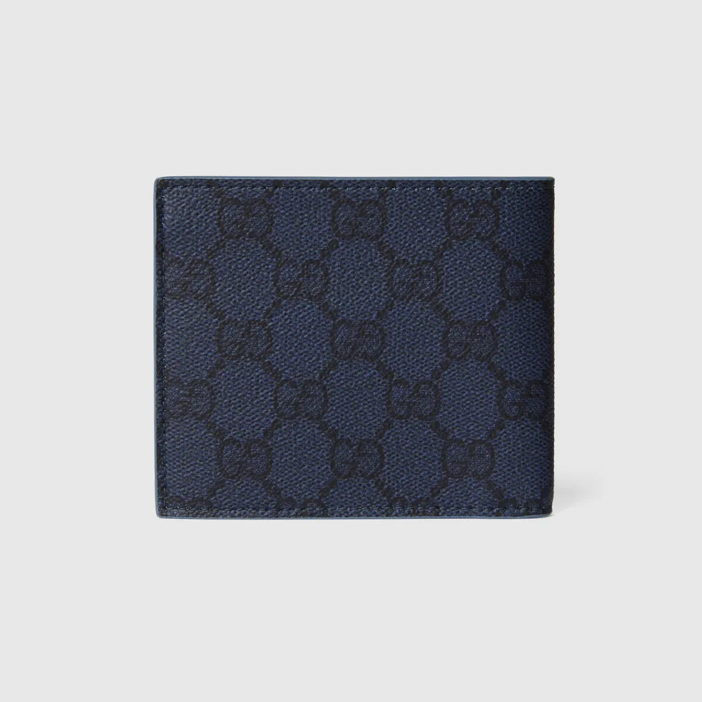 Dusty Blue Interior Gg Bi-Fold Wallet