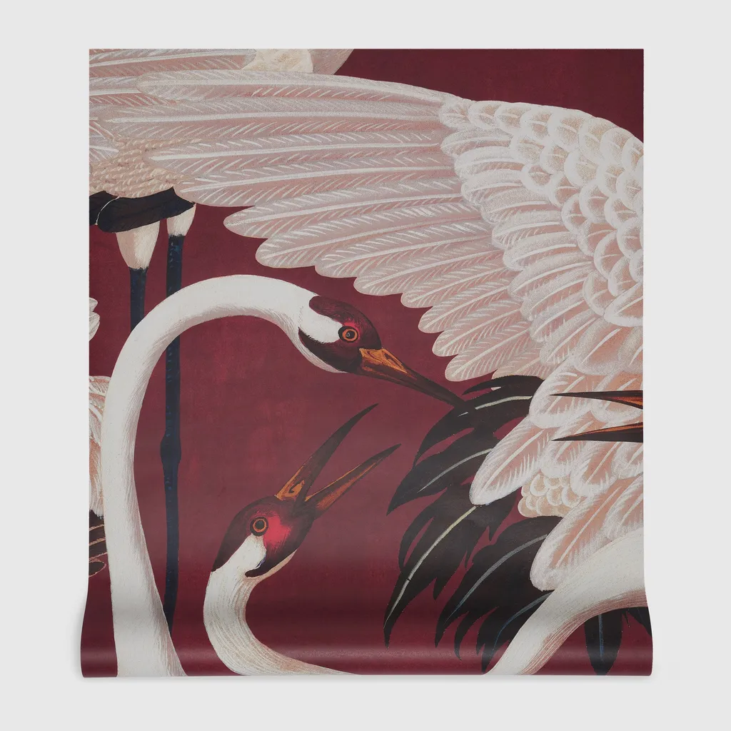 Heron Print Wallpaper