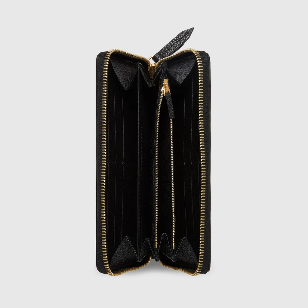 Bi-Colour Gg Marmont Zip Around Wallet