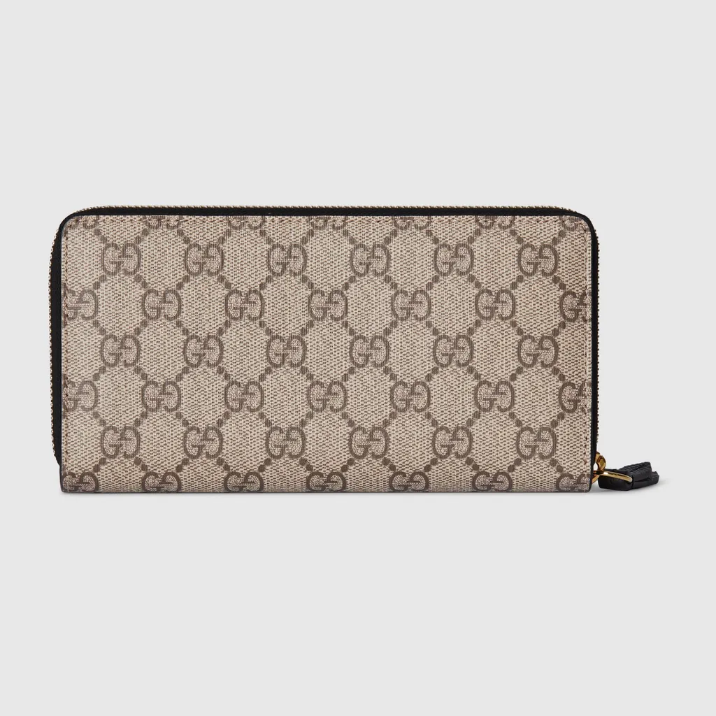 Bi-Colour Gg Marmont Zip Around Wallet